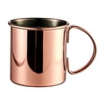 thumbnail image 2 of Stainless Steel Coffee Mug, Smooth Surface Mug, Stainless Steel Mug with Handle, Metal Mug, Unbreakable Coffee Mugs, Camping Mug, Durable Tea Mug, Metal Drinking Cups 3.7x3.7 Inch 1Pcs, 2 of 5