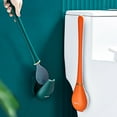 thumbnail image 3 of Flexible Silicone Toilet Brush Set - Modern Wall Mounted Toilet Cleaner with Holder, Ergonomic Design for Deep Cleaning, 2025 New Bathroom Cleaning Tool, 3 of 8