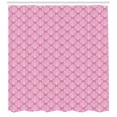 thumbnail image 2 of Ambesonne Damask Shower Curtain, Middle Eastern Blossom, 69"Wx84"L, Pink White, 2 of 2