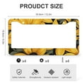 thumbnail image 3 of Black Eyed Susan Flower License Plate Frame 2 PCS Modern Daisy Floral License Plate Frame License Plate Shield Frame for US And CA 2 Hole Metal License Plate Frames, 3 of 6