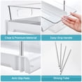 thumbnail image 6 of Sindcom 3 Pack 2 Tier Bathroom Under Sink Organizers and Storage, White Kitchen Pantry Organization, Pull Out Medicine Cabinet Organizer, 6 of 6
