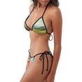 thumbnail image 2 of Lsque Adorable Puppy Basket Pattern Women Two Piece Swimsuit Sexy Swimwear Halter String Triangle Bikini Sets, 2 of 6