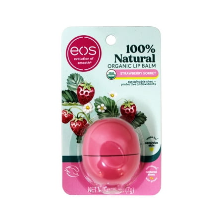 Eos Lip Balm Sphere Strawberry Sorbet - 0.25 Oz (7 G)
