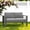 Gray, variant on May in Color Outdoor Coffee Table Rectangle, Metal Patio Coffee Table for Balcony, Garden, Deck, Backyard, Beige