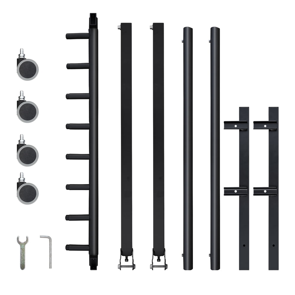 Guitar Stand Rack For Multiple Guitars, 7 Holder Metal Guitar Stand With Wheels, Movable Guitar Rack For Classical Acoustic, Electric, Ukulele, Bass Guitar, Violin