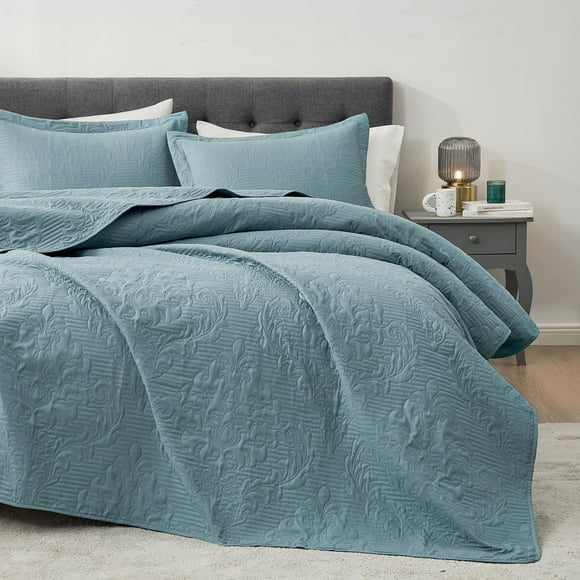 Juego de ropa de cama Hansleep Queen Ultrasonic para todas las estaciones, 3 unidades