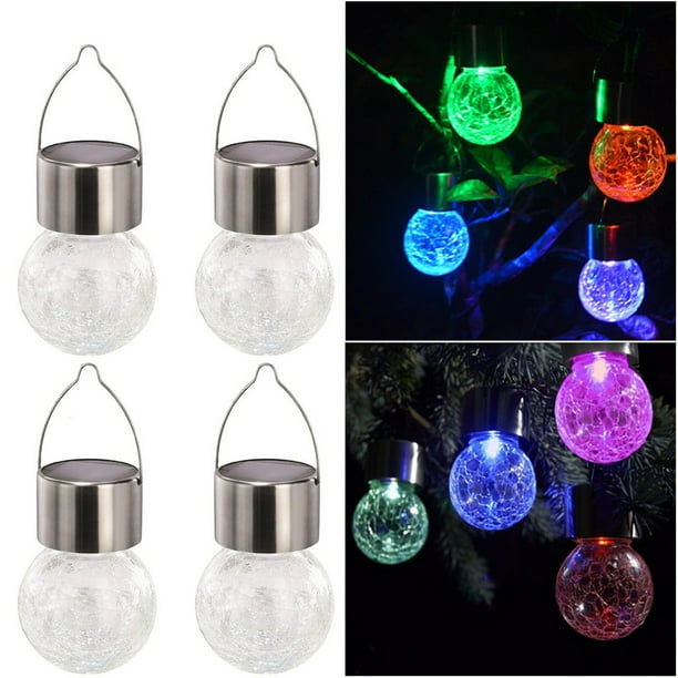 Solar Hanging Led Light Le Glass Globe Pendant Lamp Color Change Lantern Com Solar Hanging Led Light Le Glass, Solar Hanging Lamp