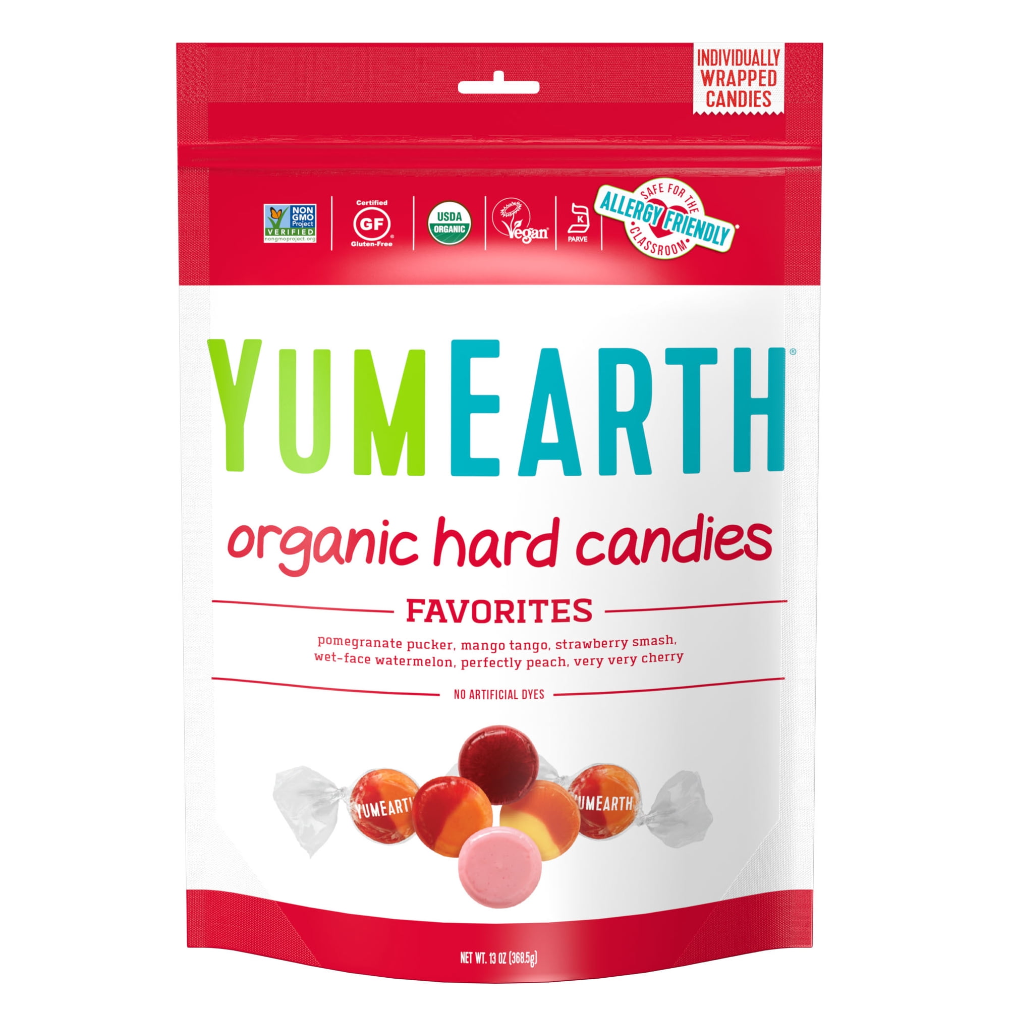 YumEarth Organic Gluten-Free & Vegan Favorite Fruits Hard Candy 13 oz
