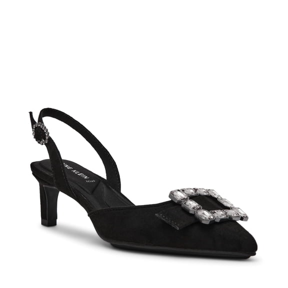 Anne Klein Women's Inez Slingback Heel, Black, 8 M