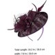 thumbnail image 2 of Diadema de malla KAIYANG con flores para el pelo rosa y morado, 2 of 5