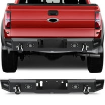 ECCPP Off Road Rear Bumper Compatible for 2015-2020 for ford for F-150,with D-rings LED Lights