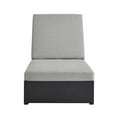 thumbnail image 6 of Tahoe Outdoor Patio Powder-Coated Aluminum Chaise Lounge Chair in Gray Gray, 6 of 10
