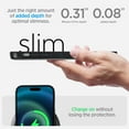 thumbnail image 4 of for iPhone XR PU Leather Back Case, Built-in Invisible Stand [Compatible with Magsafe] Protective Slim Kickstand Anti-fall Phone Cover Compatible with iPhone XR, Black, 4 of 8