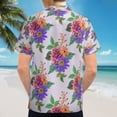 thumbnail image 6 of High Quality Hawaiian Shirts for Men Short Sleeve Aloha Beach Shirt Floral Summer Casual Button Down Shirts Blouses U59V7P, 6 of 7
