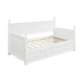 thumbnail image 4 of imerelez Wood Daybed with Three Drawers ,Twin Size Daybed,No Box Spring Needed ,White, 4 of 9