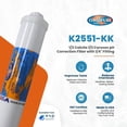 thumbnail image 2 of Omnipure K2551-KK Inline Filter 1/2 Calcite and 1/2 Corosex for Higher pH Correct Acidic Low pH Water, 2 x10 Inch Cartridge, 2 of 7