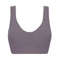 thumbnail image 1 of Gibobby Lencería sexy para mujer Bandeau de doble tamaño más parte superior de tubo con relleno elástico para mujer sujetador extraíble sin tirantes íntimos(Morado, XXL), 1 of 5