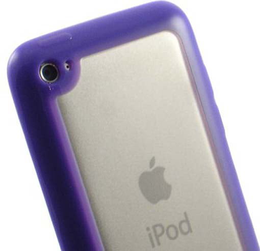 Zebra Print Purple Flexi Soft Gel Skin Case for Apple iPod Touch 4th Generation