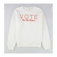 thumbnail image 1 of Treasure & Bond Womens Vote For The Future Sweatshirt ivory M, 1 of 2
