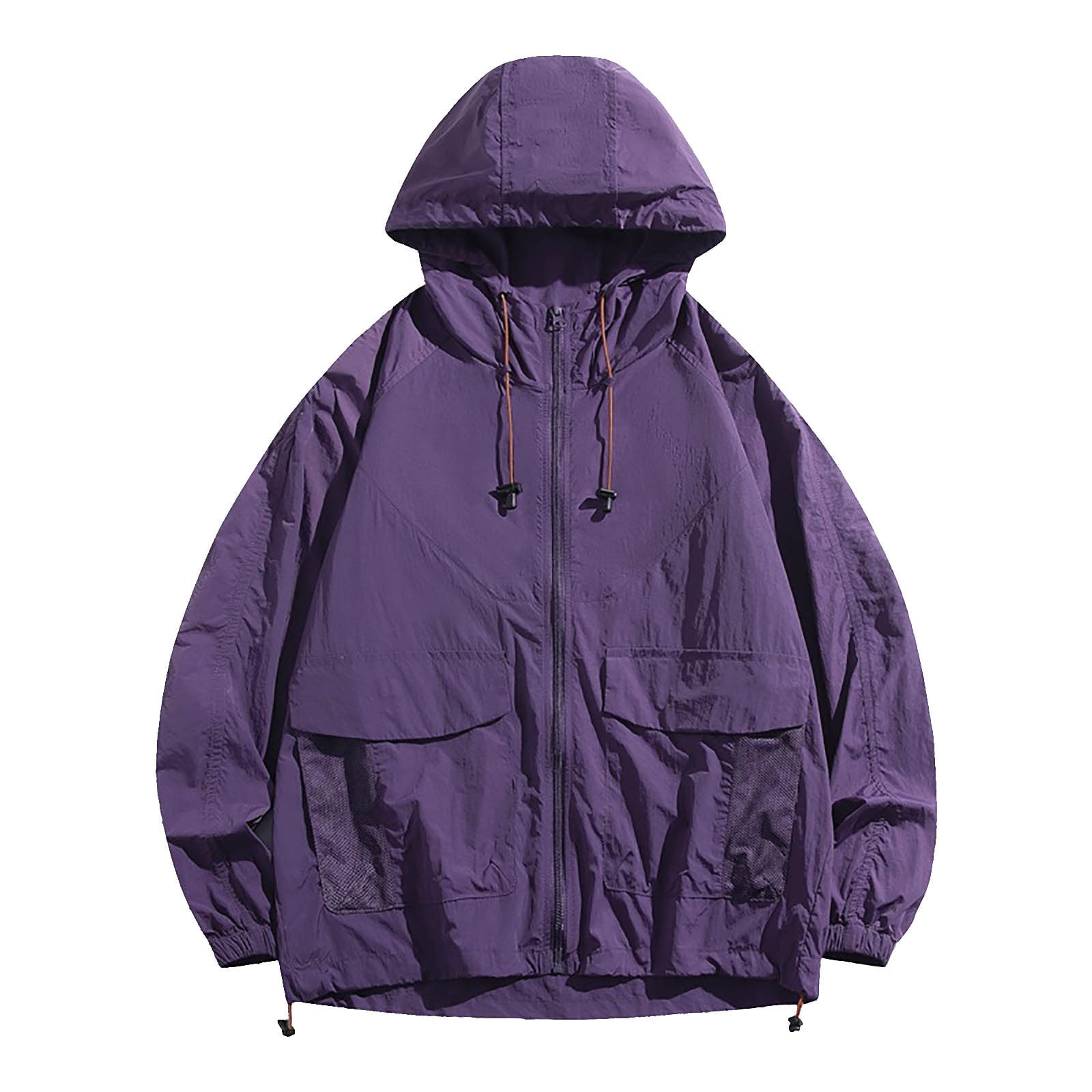 hotojiny Men's Summer Jacket Full Zip up Sun Protection