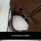 thumbnail image 5 of Bolso Bandolera para Mujer Con Correa Ajustable Cuero PU (rojo Vino), 5 of 7