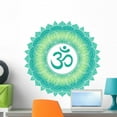 thumbnail image 1 of Aum Green Decorative Mandala Wall Decal Wallmonkeys Peel and Stick Graphics (24 in H x 24 in W) WM502756, 1 of 4