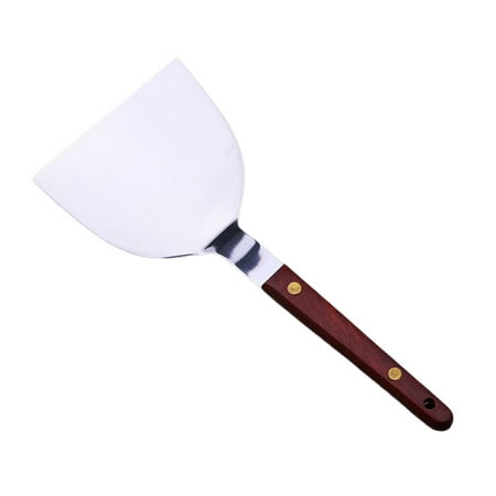 

George Frying Shovel Plastic Handle Cooking Shovel Household Frying Steak Steak Shovel Stainless Steel Teppanyaki Shovel