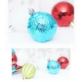 thumbnail image 3 of Billuyoard Paquete de 24 bolas de Navidad para colgar en la decoración de fiestas, adornos para interiores y exteriores, colgante decorativo para Kits de decoración para fiestas Azul Rojo Verde Blanco, 3 of 6
