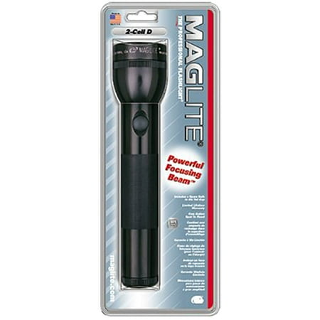 MAGLITE INCANDESCENT 2D ALKALINE BLISTER PKG BLACK