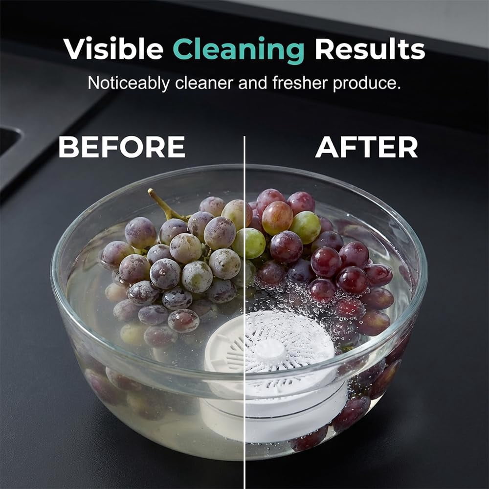Fruit and Vegetable Washing Machine, Portable USB Wireless Veggie Wash with Purification Technology, Waterproof Fruit and Vegetable Cleaner, Fruit and Veggie Purifier