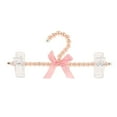 thumbnail image 2 of 5pcs Clothes Hangers Coat Garment Rack Covered in Faux Pearl Beads with 2 Clips, Pink, 2 of 9