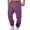 A-Purple344, variant on Mens Cargo Joggers Fall Winter With Zipper Pockets For Workout Training Athletic Pants