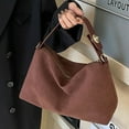 thumbnail image 2 of Tote Bags for Women Purse Handbag Retro Crossbody Bag with Top Handle Suede Shoulder Bag Fashion Retro Satchels Bag Large Capaticity Brown, 2 of 8