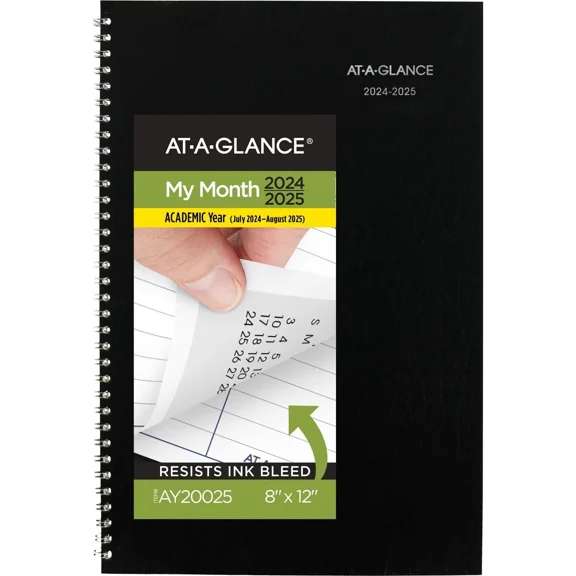 At A Glance Academic Monthly Planner 14 Months July 2024 To August 2025