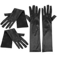 thumbnail image 4 of DINHEAROM 2Pairs Formal Gloves Women Satin For Funeral Church Prayer Events, 4 of 8