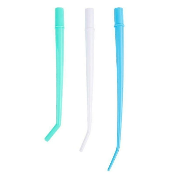 25 unids/lote, punta de eyector de Saliva Dental, tubo de succión esterilizable en autoclave desechable, puntas curvas de plástico Surgica