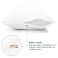 thumbnail image 5 of Unique Bargains Cotton Zipper Closure Pillowcase Set of 2 White King, 5 of 8