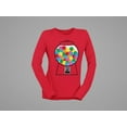 thumbnail image 5 of Old Glory Womens Candy Gumball Machine Costume Long Sleeve Graphic T Shirt, 5 of 6