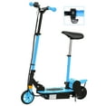thumbnail image 1 of Soozier Foldable Electric Scooter with Seat for Kids Ages 6-14, Blue, 1 of 10