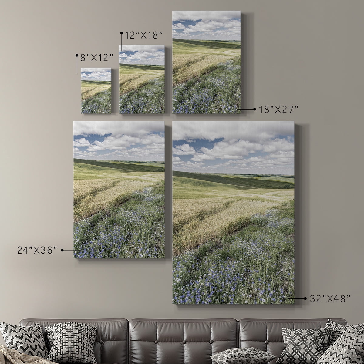 Wildflower Farm Premium Gallery Wrapped Canvas - Ready to Hang