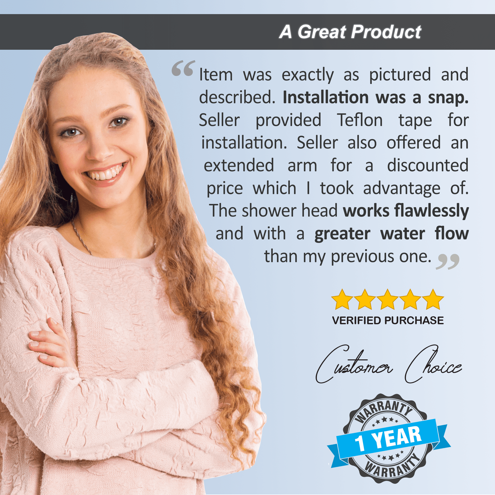 Aqua Elegante Luxury Rain Shower Head for Overhead Waterfall Showers - 2.5 GPM - Brushed Nickel