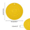 thumbnail image 2 of Unique Bargains 1 Pc Carved Flower Silicone Coaster Yellow, 2 of 5