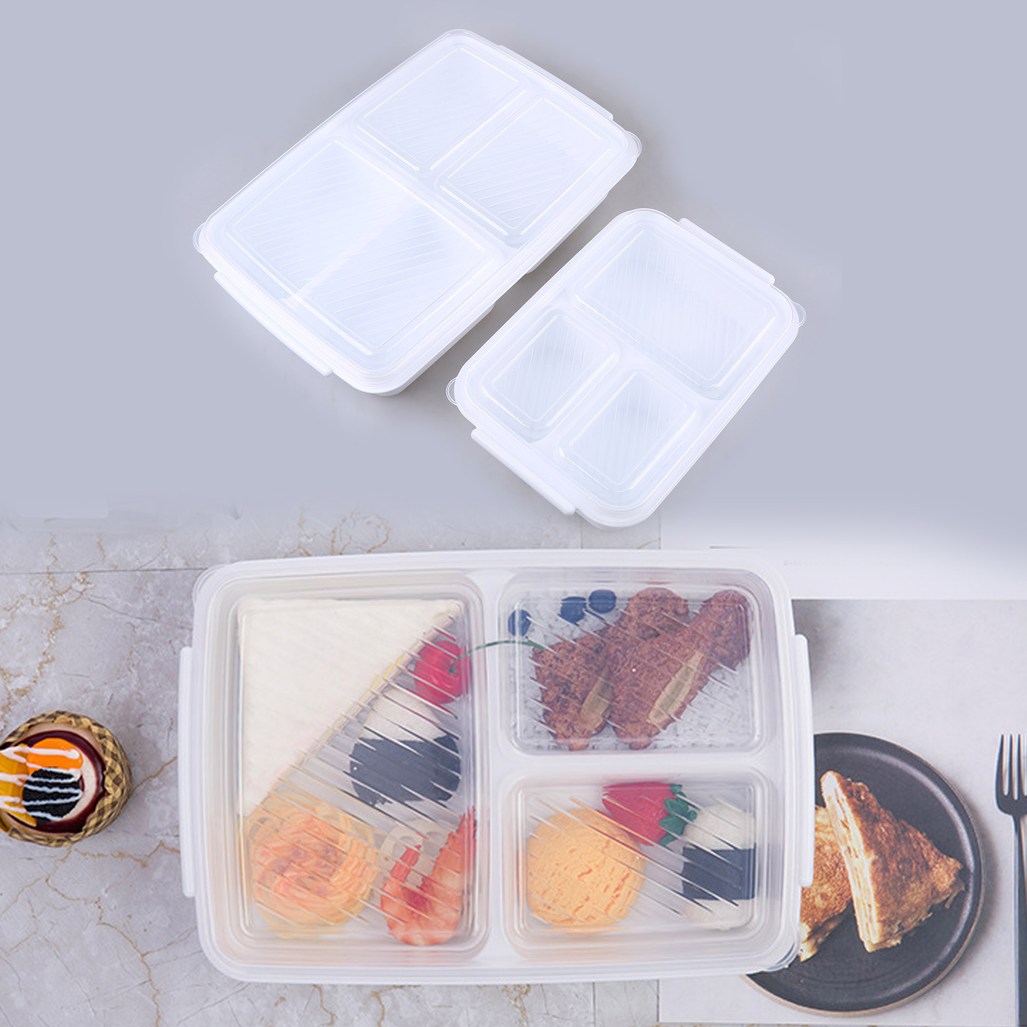 Rectangular Food Container Lunch Box Side Dish