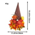 thumbnail image 4 of Naxoaeo Fall Wreath Burlap Front Door with Gnomes,Artificial Maple Leaves Sunflowers Autumn Harvest Thanksgiving Decoration Home Indoor Outdoor Autumn, 4 of 9