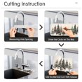 thumbnail image 5 of Yayeee Faucet Mat for Kitchen Sink 30" Diatomite Long Splash Guard Pad, Hand Drawn Christmas Trees, 5 of 7