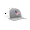 Horse Heather Grey/White, variant on Embroidered American Flag Filled Farm Animals Patriotic Mesh Back Trucker Hat, Horse, Heather Grey/White