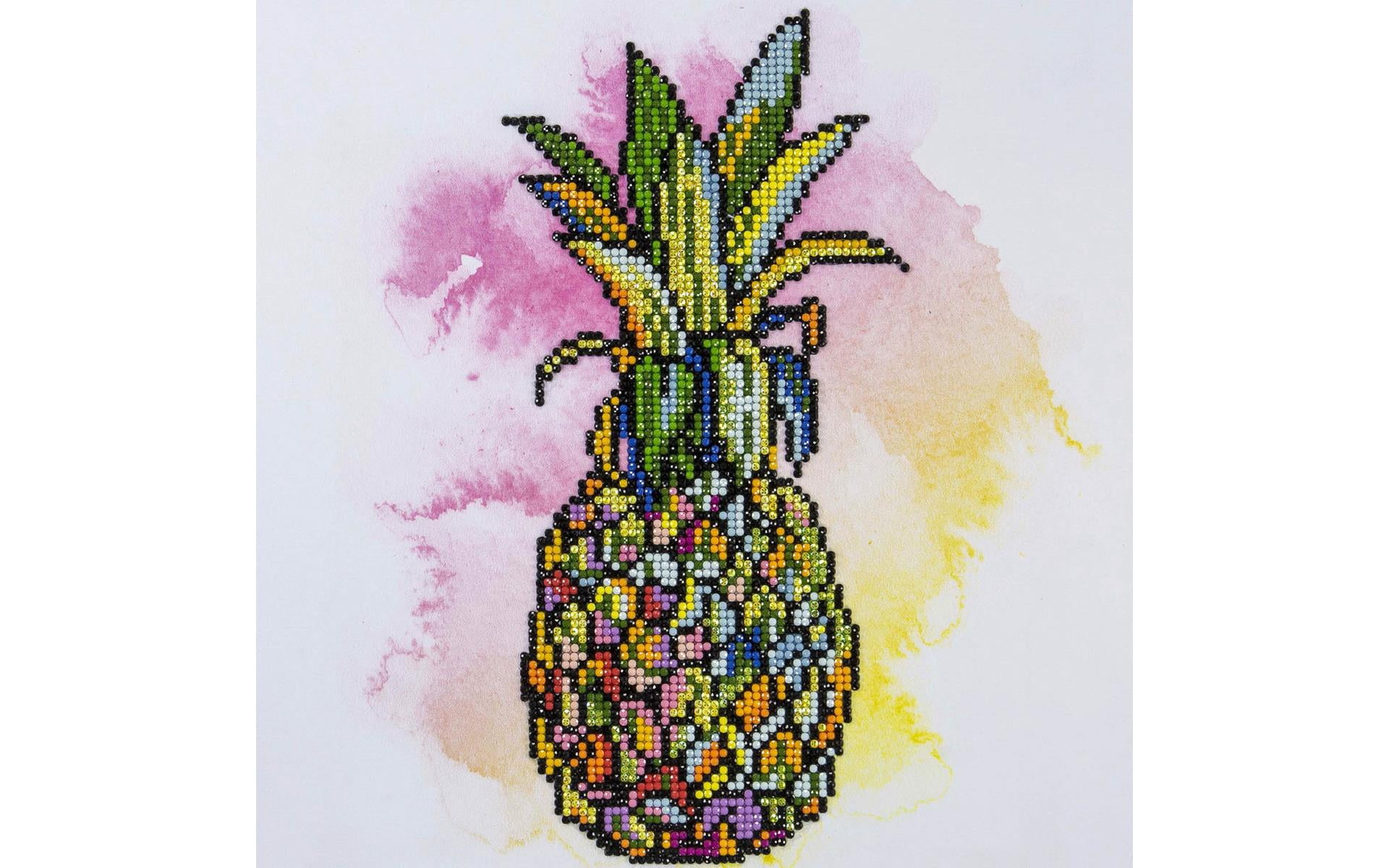 Diamond Art Kit 12"x 12" Intermediate Pineapple