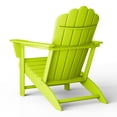 thumbnail image 6 of WestinTrends Highland Outdoor Patio HDPE Adirondack Chair With Cup Holder, Lime, 6 of 9