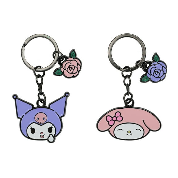 My Melody & Kuromi Galentines Enamel Filled Keychains (Set of Two)