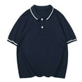 thumbnail image 4 of Akiihool Boy Polo Boys' Short Sleeve Classic Polo Shirt (Navy,4-5 Years), 4 of 4